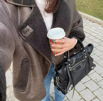 Women’s Loose-Fit Winter Coat – Cotton-Padded Street Style